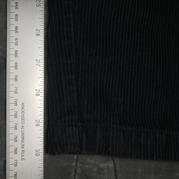 Vans Pants Mens Medium 33x30 Black Corduroy Loose Tapered Fit Skater Streetwear - Picture 7 of 9